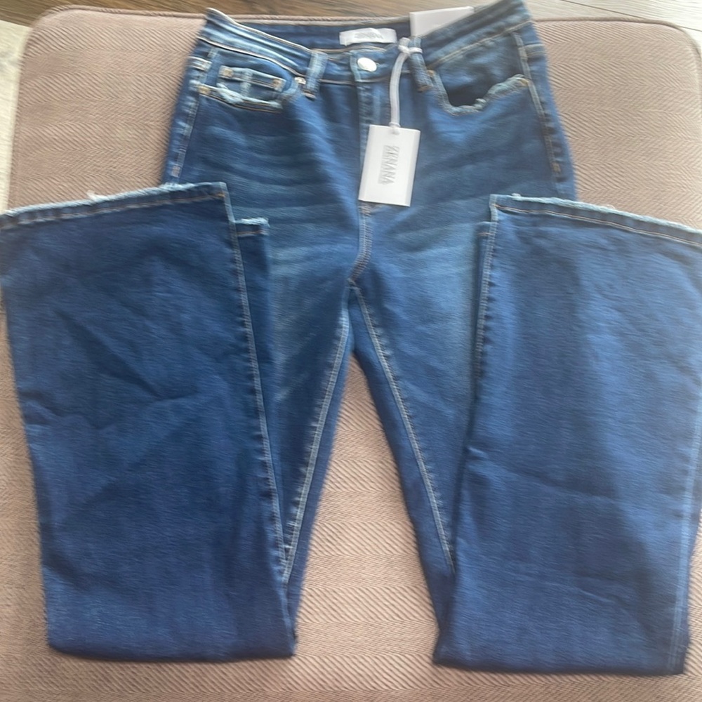 Brand New Never Worn flare leg Zenana jeans